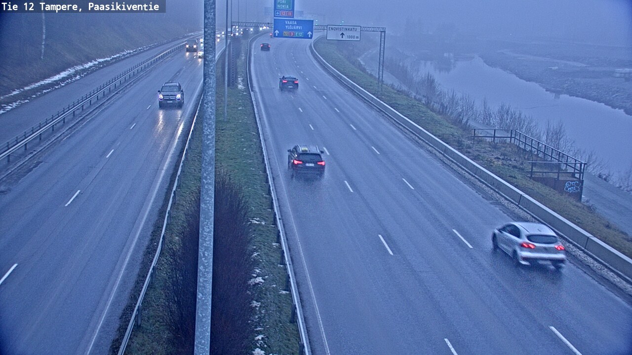 Weather Camera Image Väg 12 Tammerfors, Paasikiventie, Tampere, Pirkanmaa