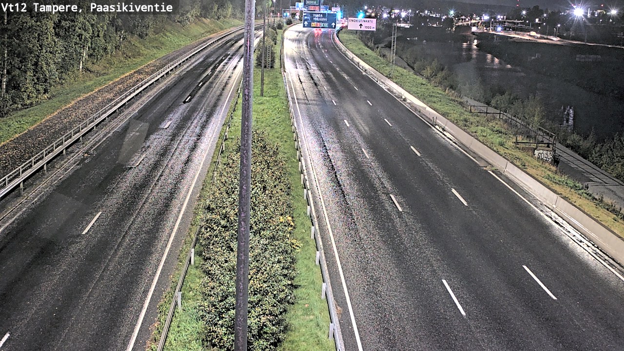 Weather Camera Image Väg 12 Tammerfors, Paasikiventie, Tampere, Pirkanmaa
