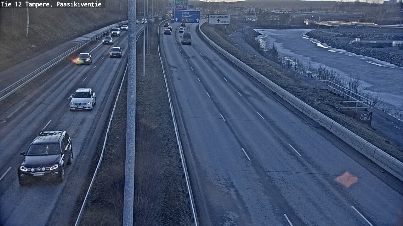 Weather Camera Image Väg 12 Tammerfors, Paasikiventie, Tampere, Pirkanmaa
