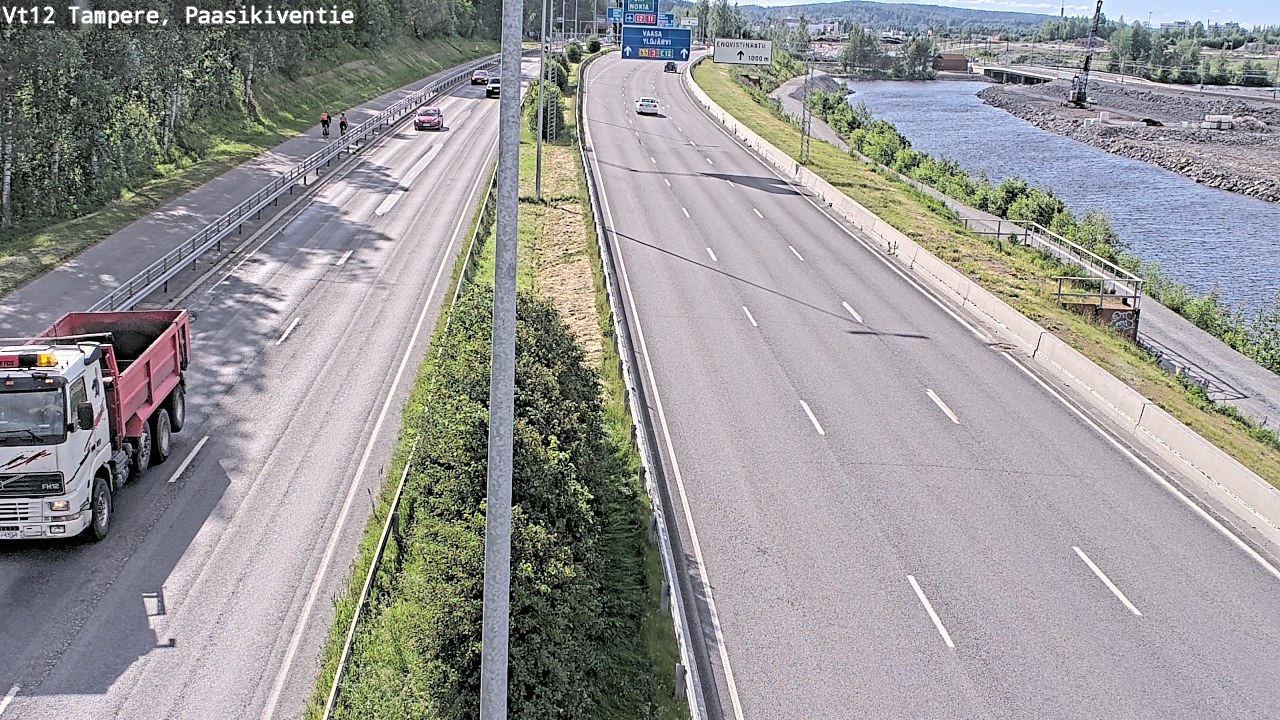 Weather Camera Image Väg 12 Tammerfors, Paasikiventie, Tampere, Pirkanmaa