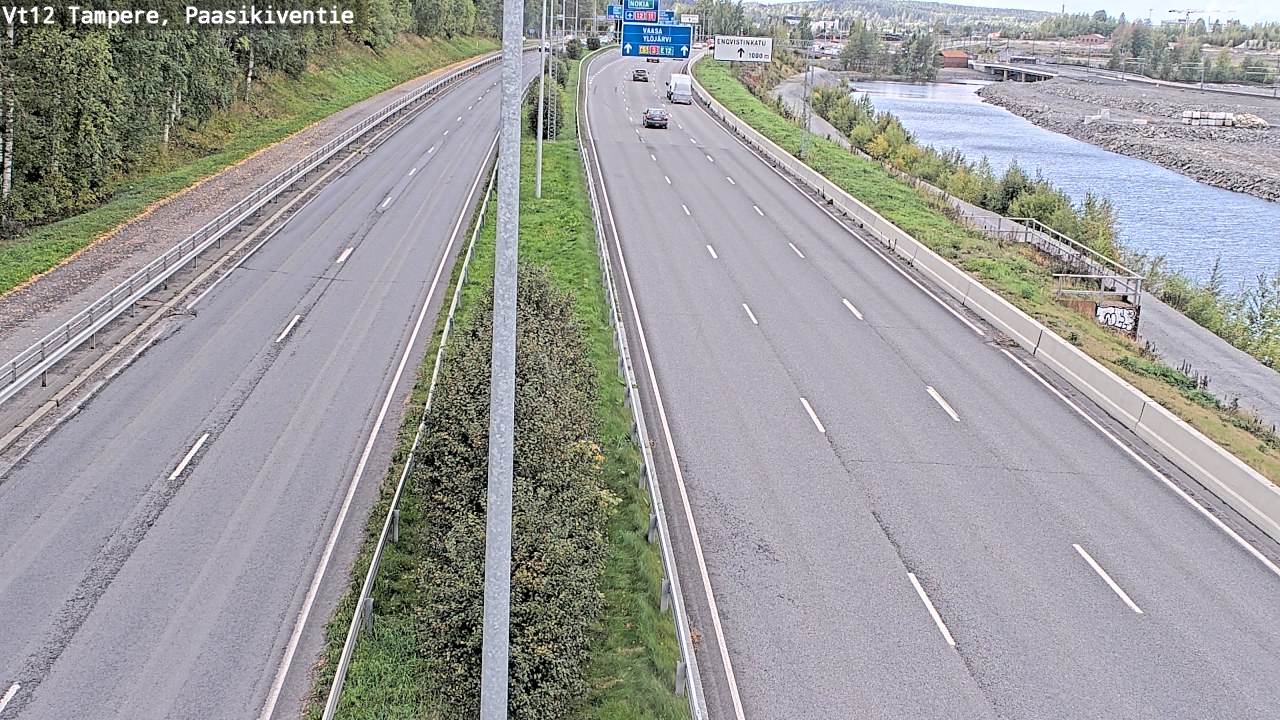 Weather Camera Image Väg 12 Tammerfors, Paasikiventie, Tampere, Pirkanmaa