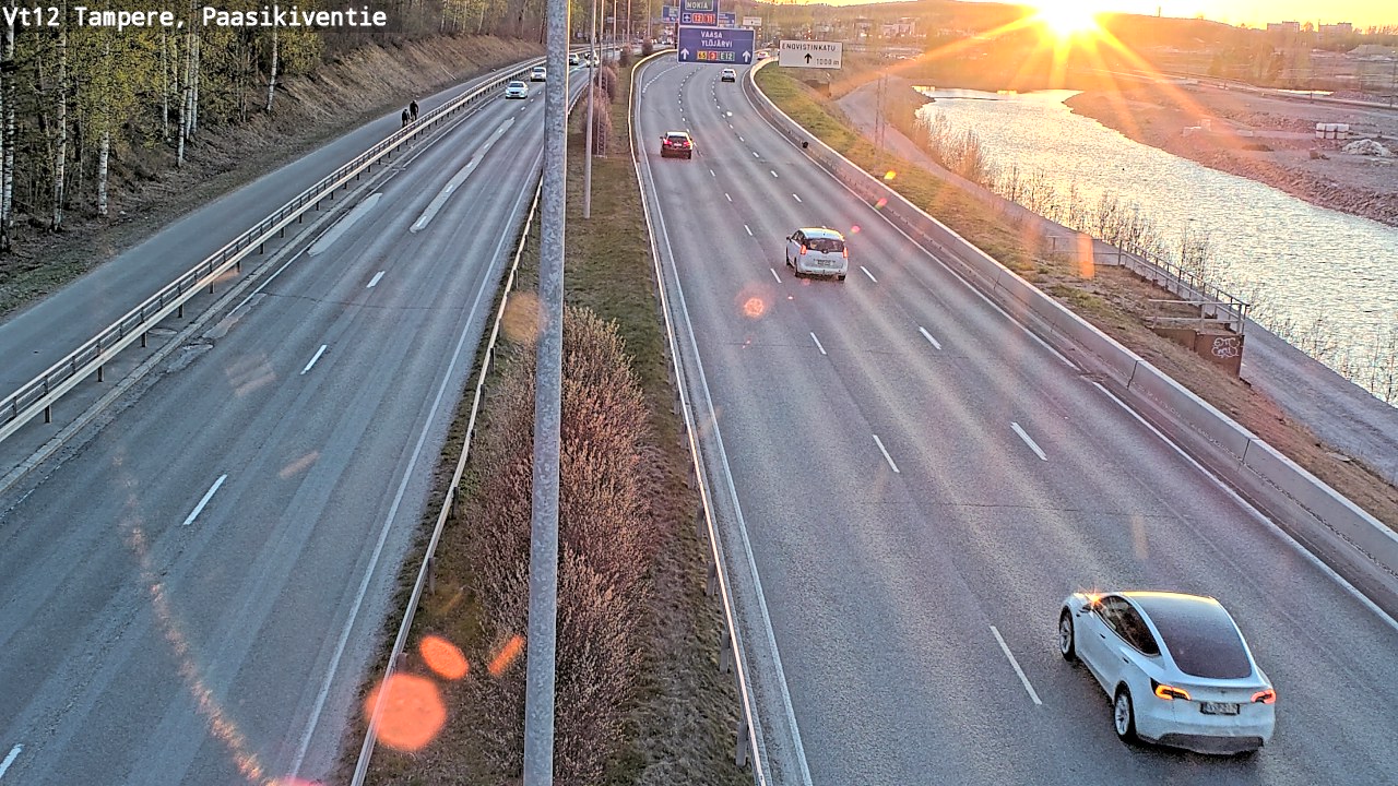 Weather Camera Image Road 12 Tampere, Paasikiventie, Tampere, Pirkanmaa