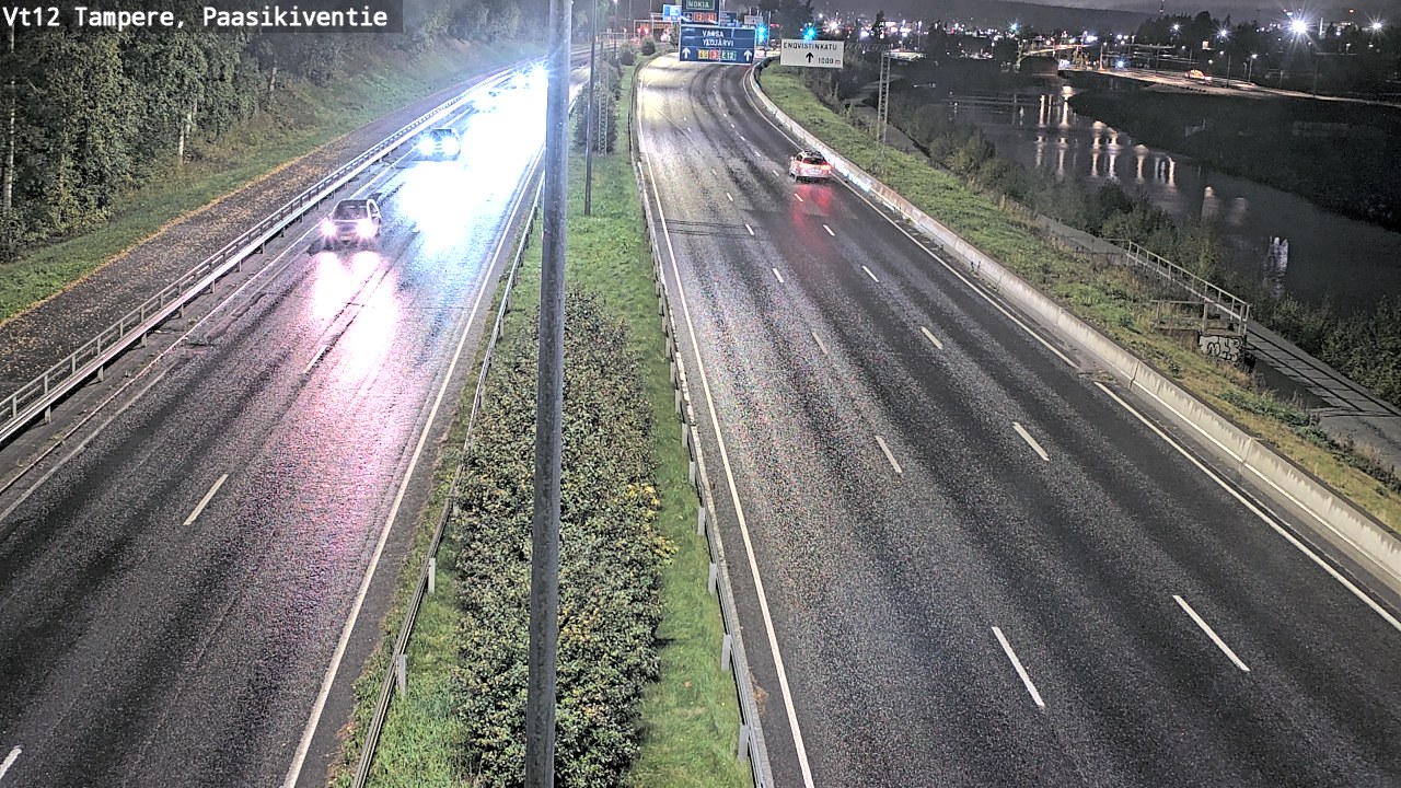 Weather Camera Image Väg 12 Tammerfors, Paasikiventie, Tampere, Pirkanmaa