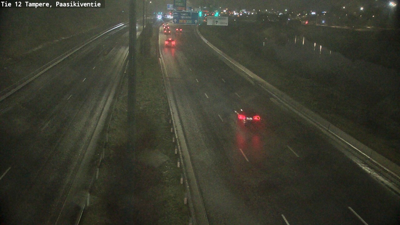 Weather Camera Image Väg 12 Tammerfors, Paasikiventie, Tampere, Pirkanmaa