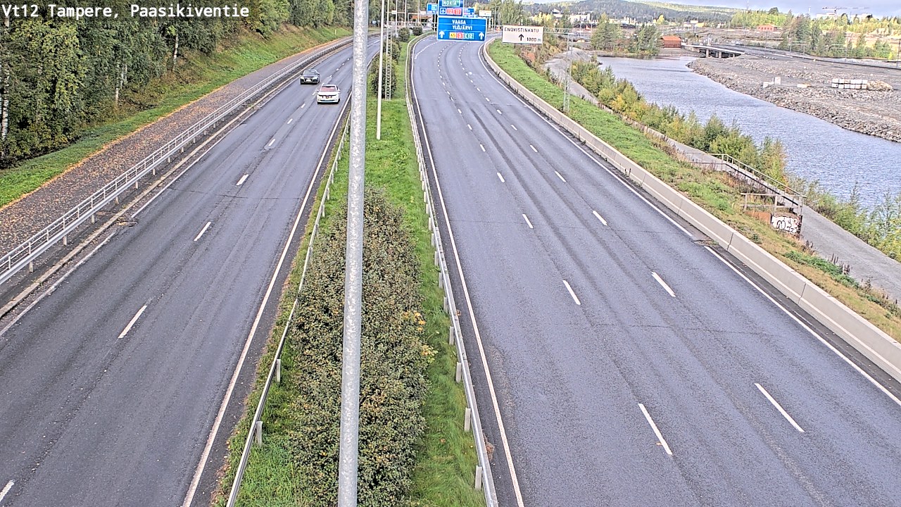 Weather Camera Image Väg 12 Tammerfors, Paasikiventie, Tampere, Pirkanmaa