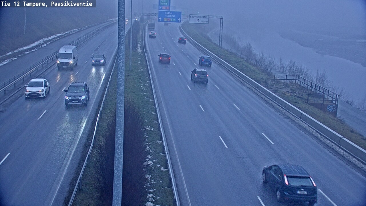 Weather Camera Image Väg 12 Tammerfors, Paasikiventie, Tampere, Pirkanmaa