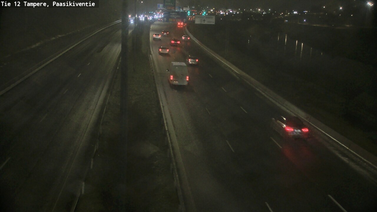 Weather Camera Image Väg 12 Tammerfors, Paasikiventie, Tampere, Pirkanmaa