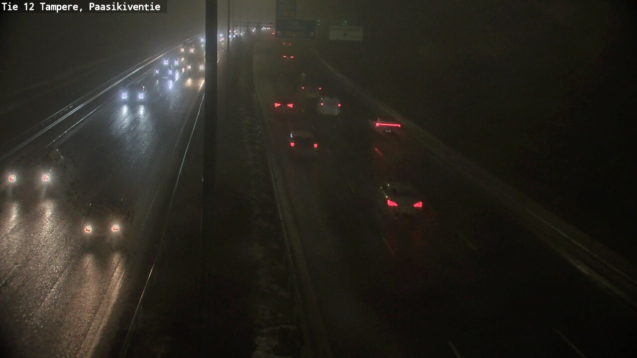 Weather Camera Image Väg 12 Tammerfors, Paasikiventie, Tampere, Pirkanmaa