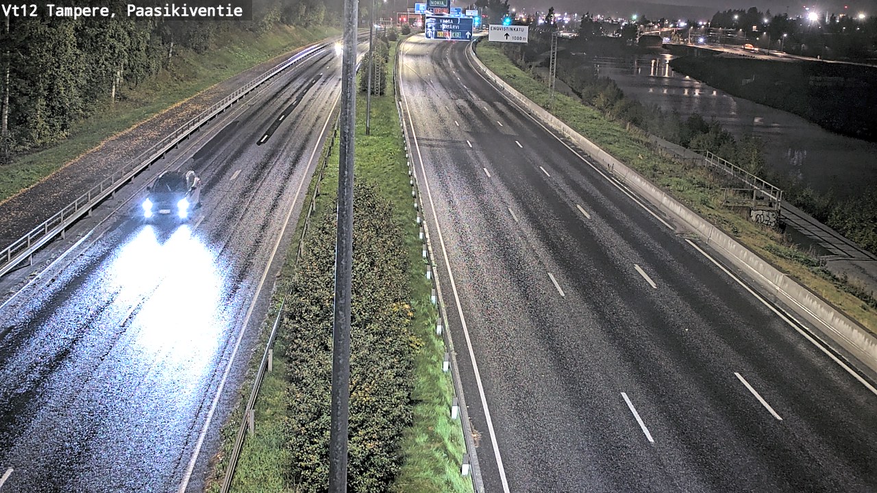Weather Camera Image Väg 12 Tammerfors, Paasikiventie, Tampere, Pirkanmaa