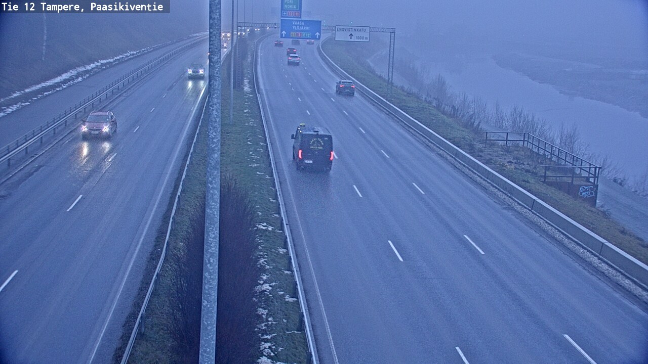 Weather Camera Image Väg 12 Tammerfors, Paasikiventie, Tampere, Pirkanmaa