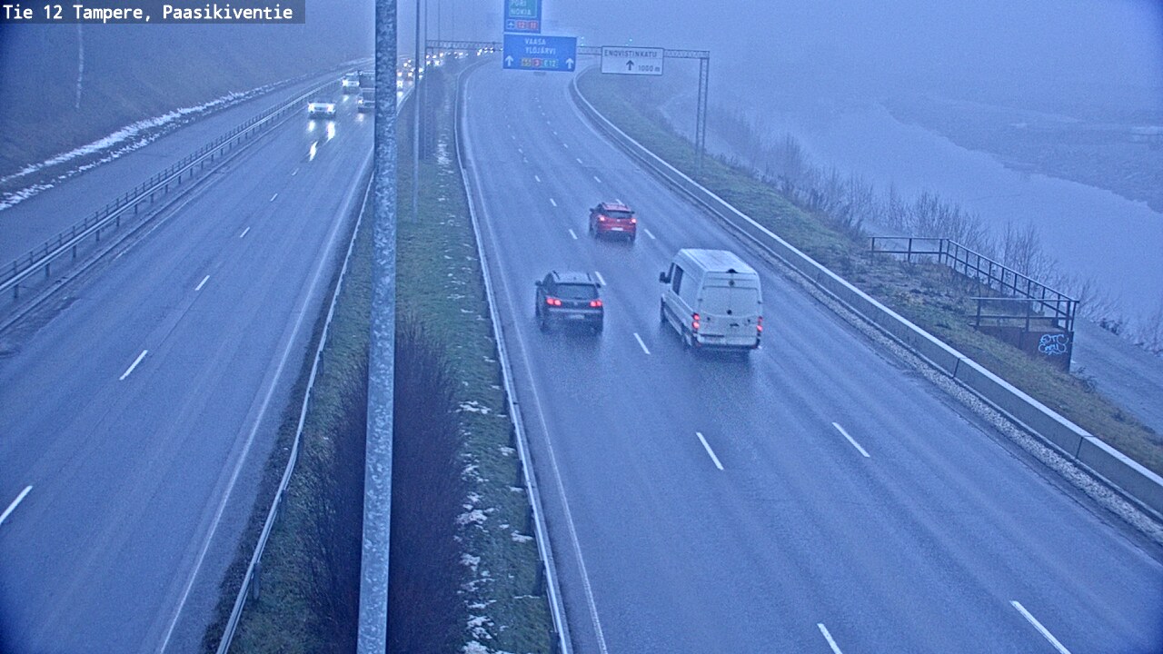 Weather Camera Image Väg 12 Tammerfors, Paasikiventie, Tampere, Pirkanmaa