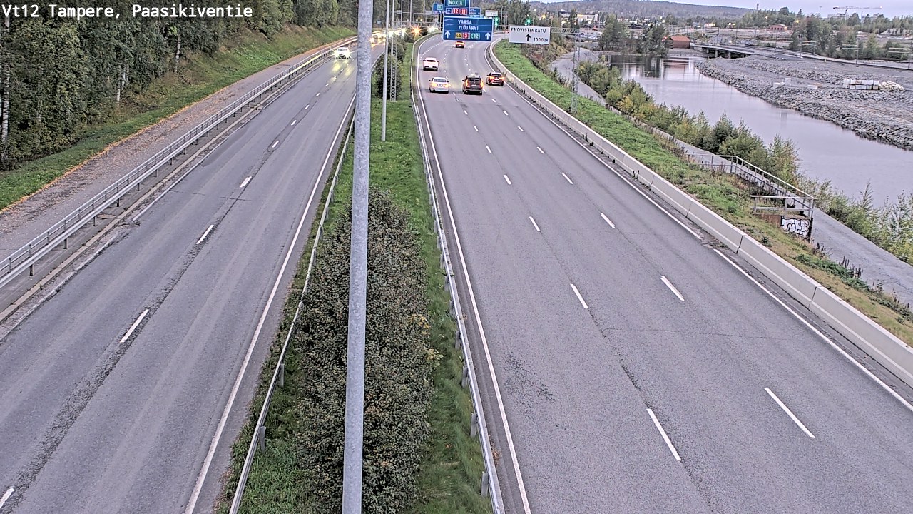 Weather Camera Image Väg 12 Tammerfors, Paasikiventie, Tampere, Pirkanmaa