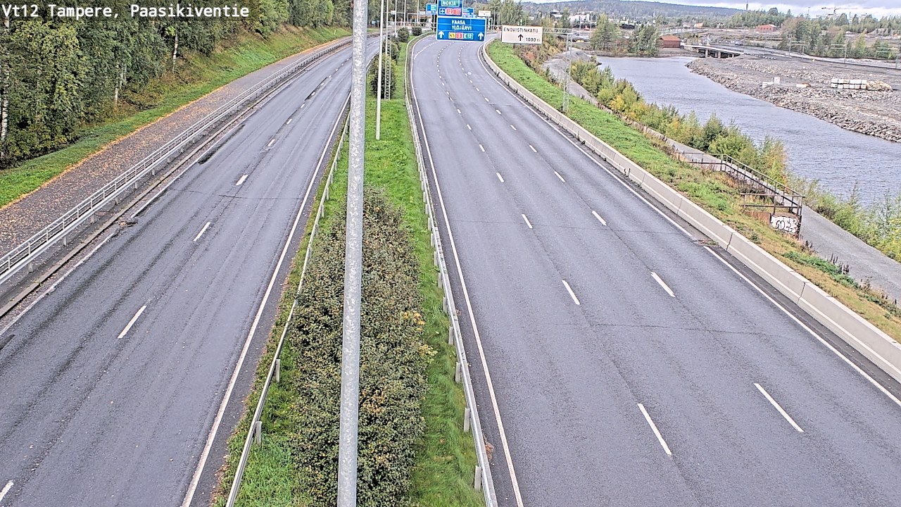 Weather Camera Image Väg 12 Tammerfors, Paasikiventie, Tampere, Pirkanmaa