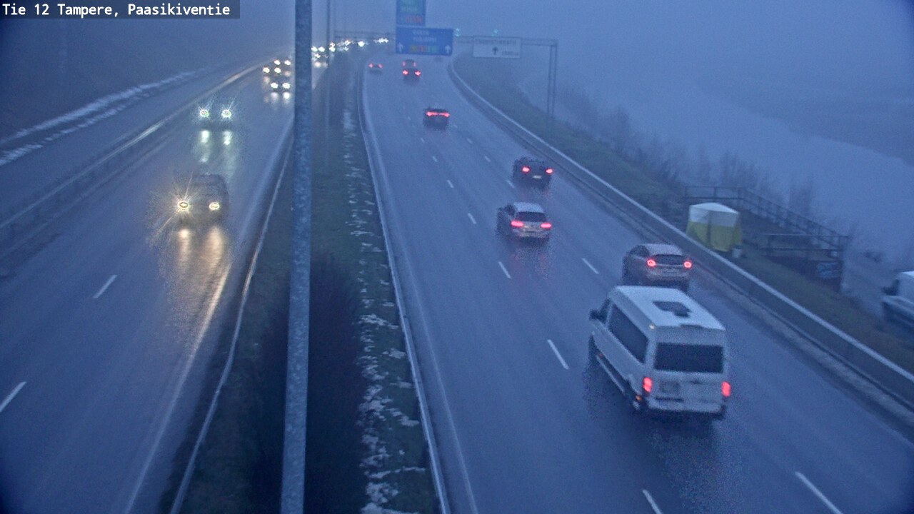 Weather Camera Image Väg 12 Tammerfors, Paasikiventie, Tampere, Pirkanmaa
