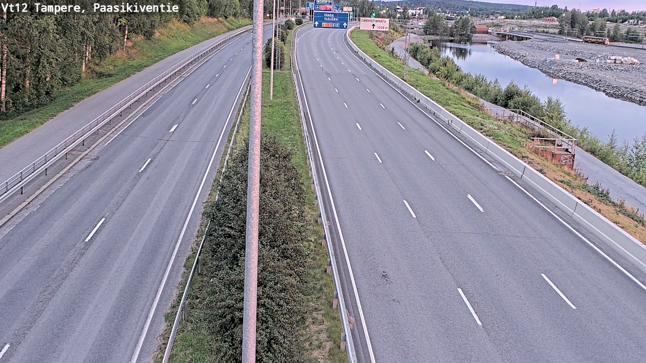 Weather Camera Image Road 12 Tampere, Paasikiventie, Tampere, Pirkanmaa