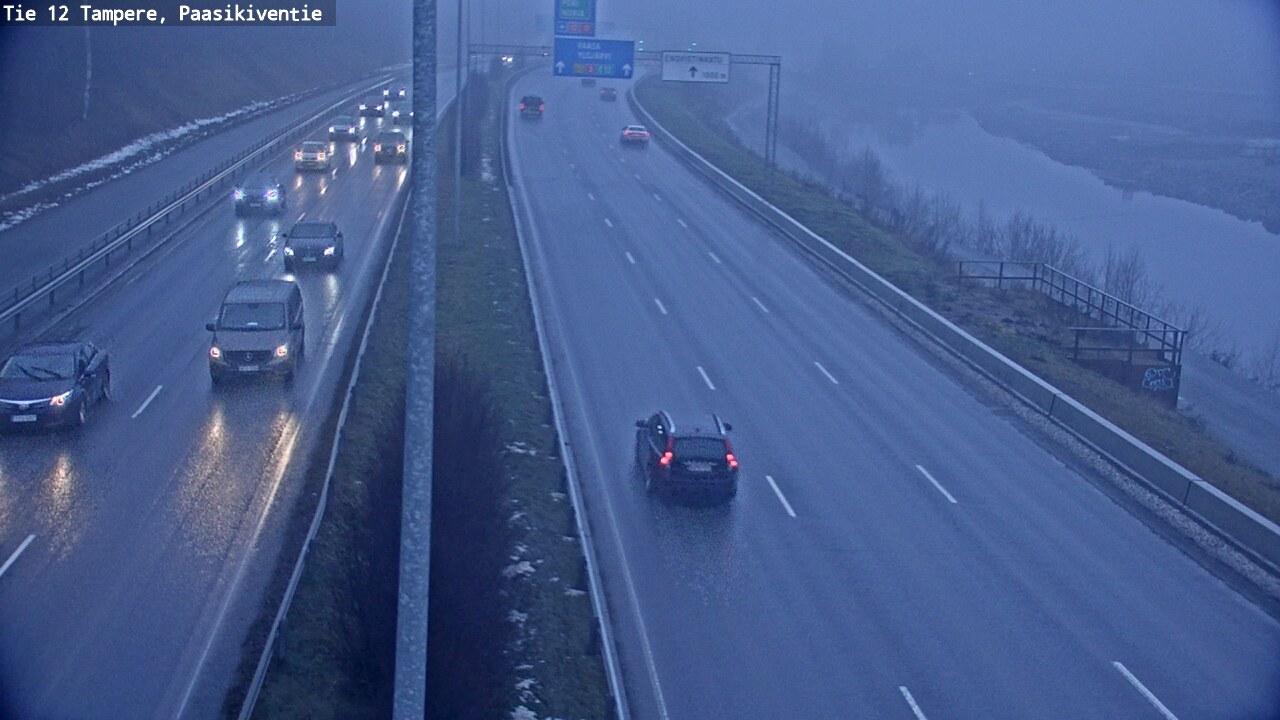 Weather Camera Image Väg 12 Tammerfors, Paasikiventie, Tampere, Pirkanmaa