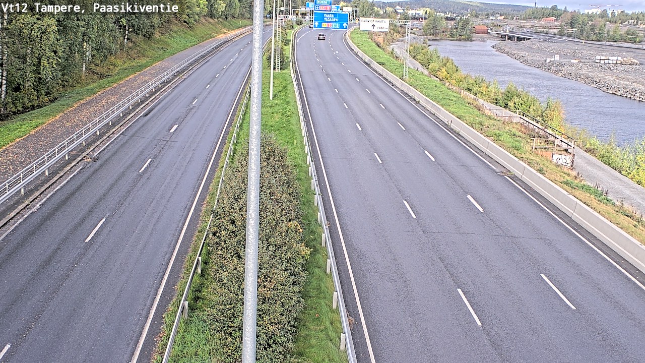 Weather Camera Image Väg 12 Tammerfors, Paasikiventie, Tampere, Pirkanmaa