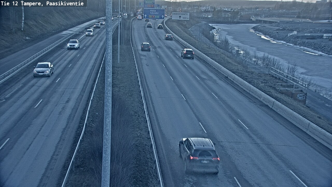 Weather Camera Image Väg 12 Tammerfors, Paasikiventie, Tampere, Pirkanmaa
