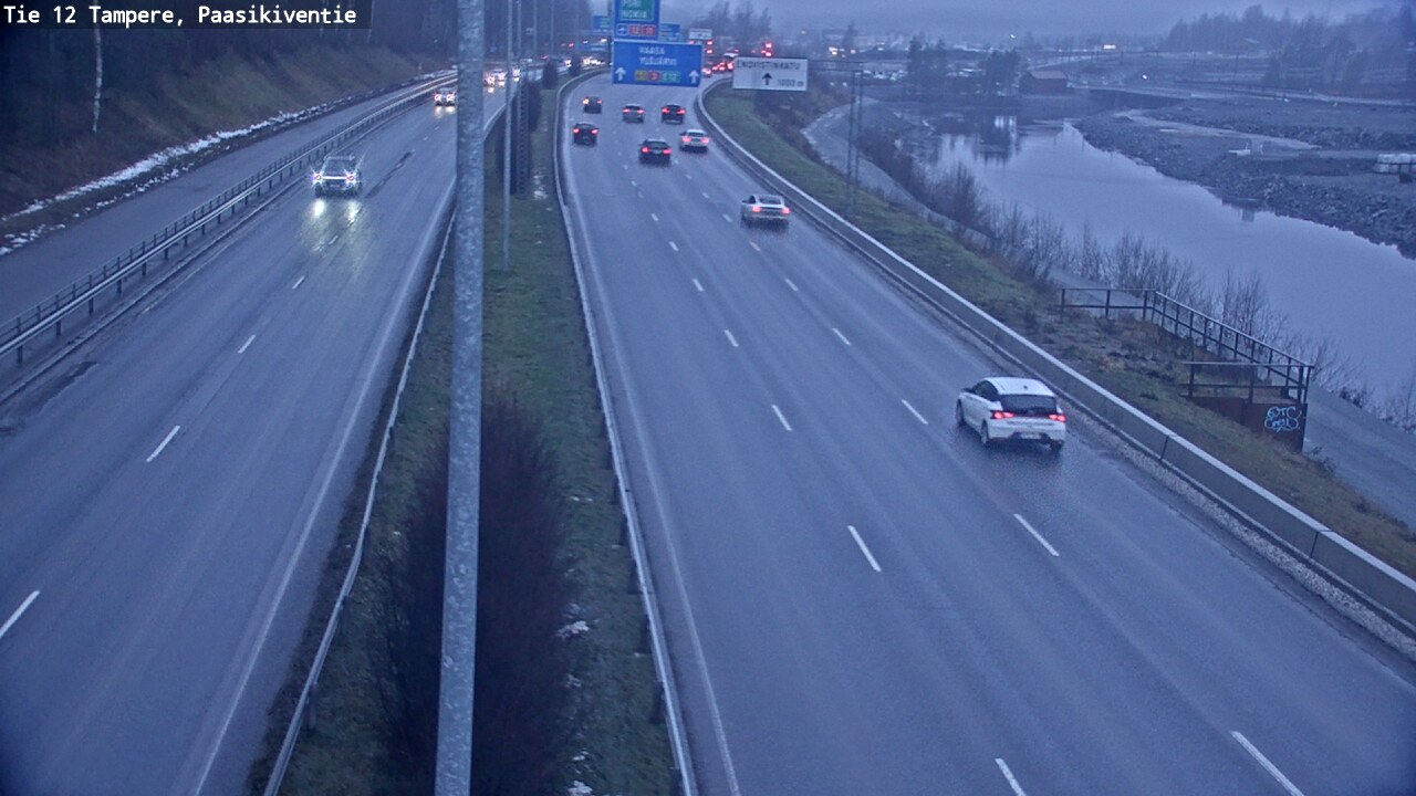 Weather Camera Image Väg 12 Tammerfors, Paasikiventie, Tampere, Pirkanmaa