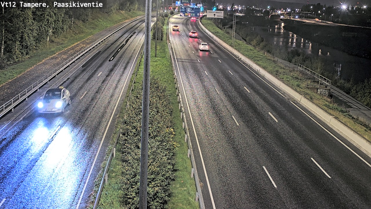 Weather Camera Image Väg 12 Tammerfors, Paasikiventie, Tampere, Pirkanmaa