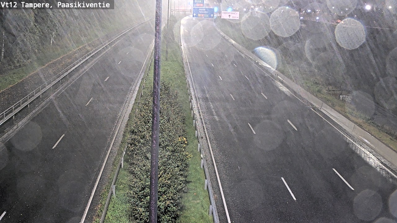 Weather Camera Image Väg 12 Tammerfors, Paasikiventie, Tampere, Pirkanmaa
