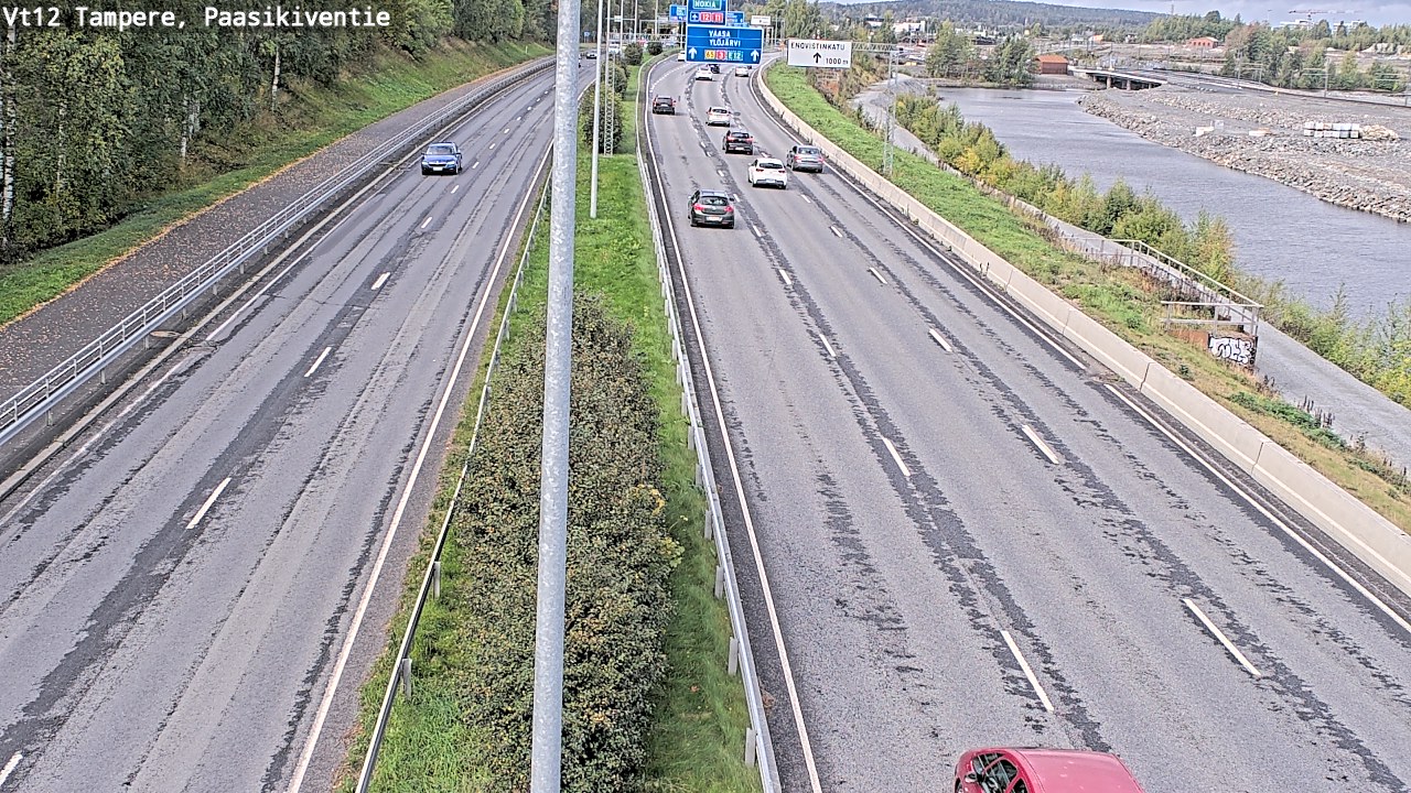 Weather Camera Image Väg 12 Tammerfors, Paasikiventie, Tampere, Pirkanmaa