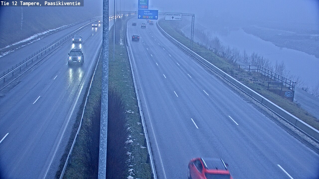 Weather Camera Image Väg 12 Tammerfors, Paasikiventie, Tampere, Pirkanmaa