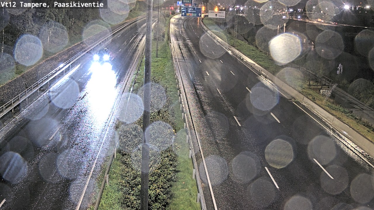 Weather Camera Image Väg 12 Tammerfors, Paasikiventie, Tampere, Pirkanmaa