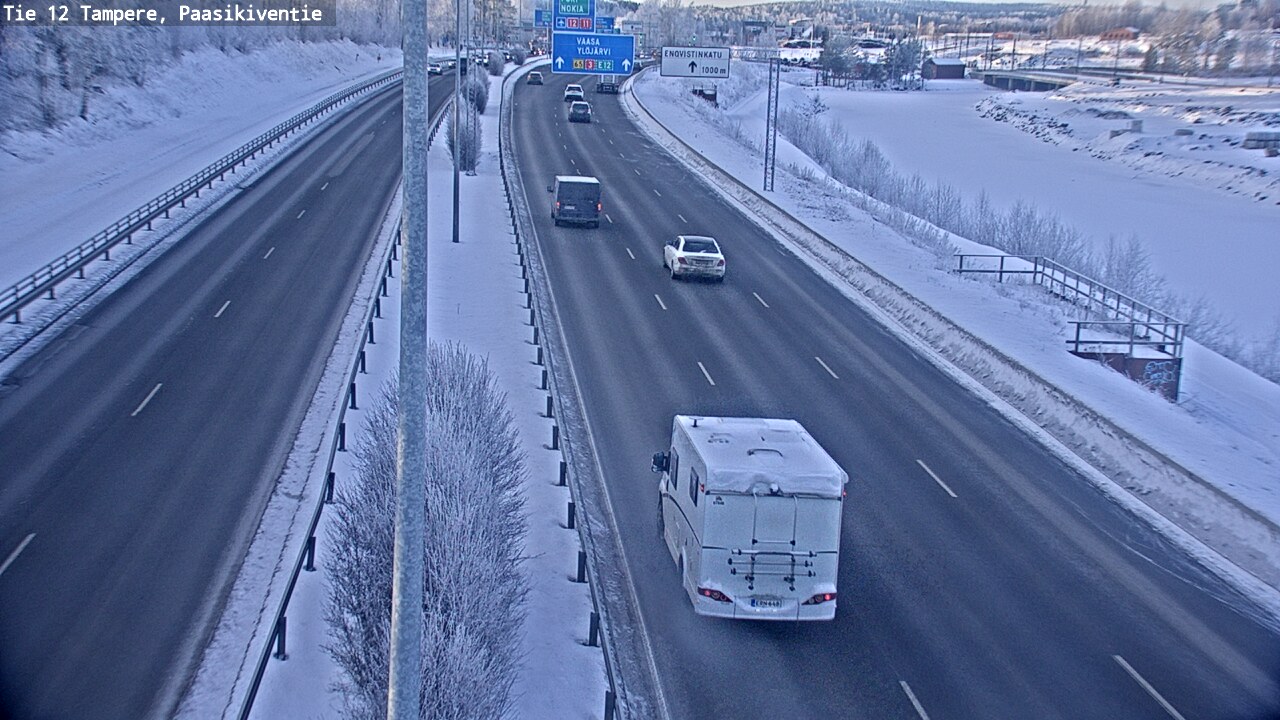 Kelikamerat Kuva Tie 12 Tampere, Paasikiventie, Tampere, Pirkanmaa