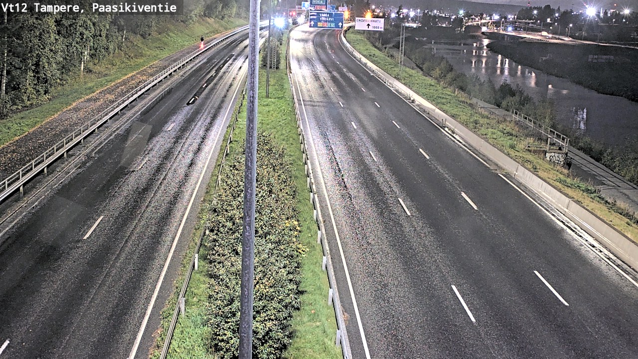 Weather Camera Image Väg 12 Tammerfors, Paasikiventie, Tampere, Pirkanmaa