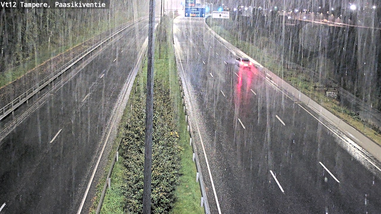Weather Camera Image Väg 12 Tammerfors, Paasikiventie, Tampere, Pirkanmaa