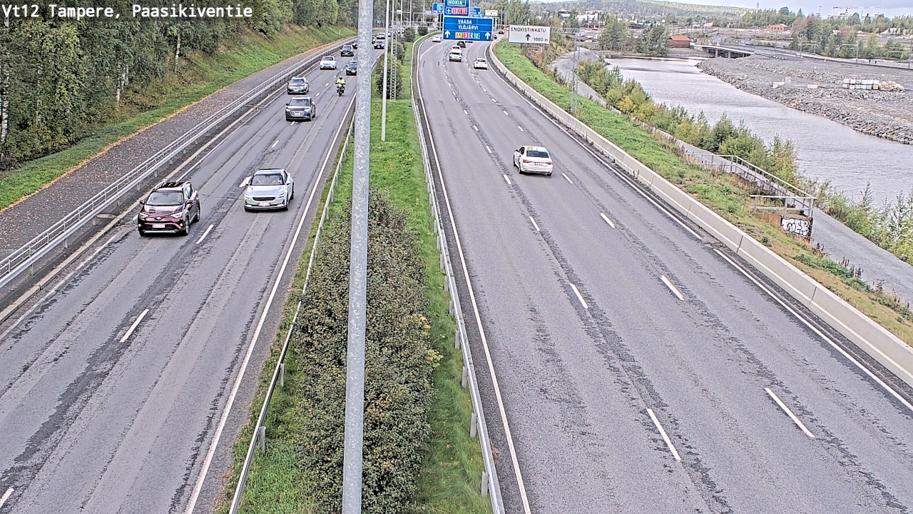 Weather Camera Image Väg 12 Tammerfors, Paasikiventie, Tampere, Pirkanmaa