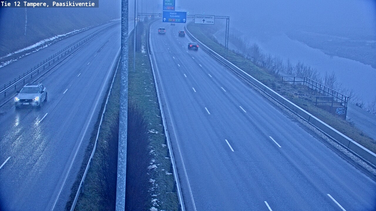 Weather Camera Image Väg 12 Tammerfors, Paasikiventie, Tampere, Pirkanmaa