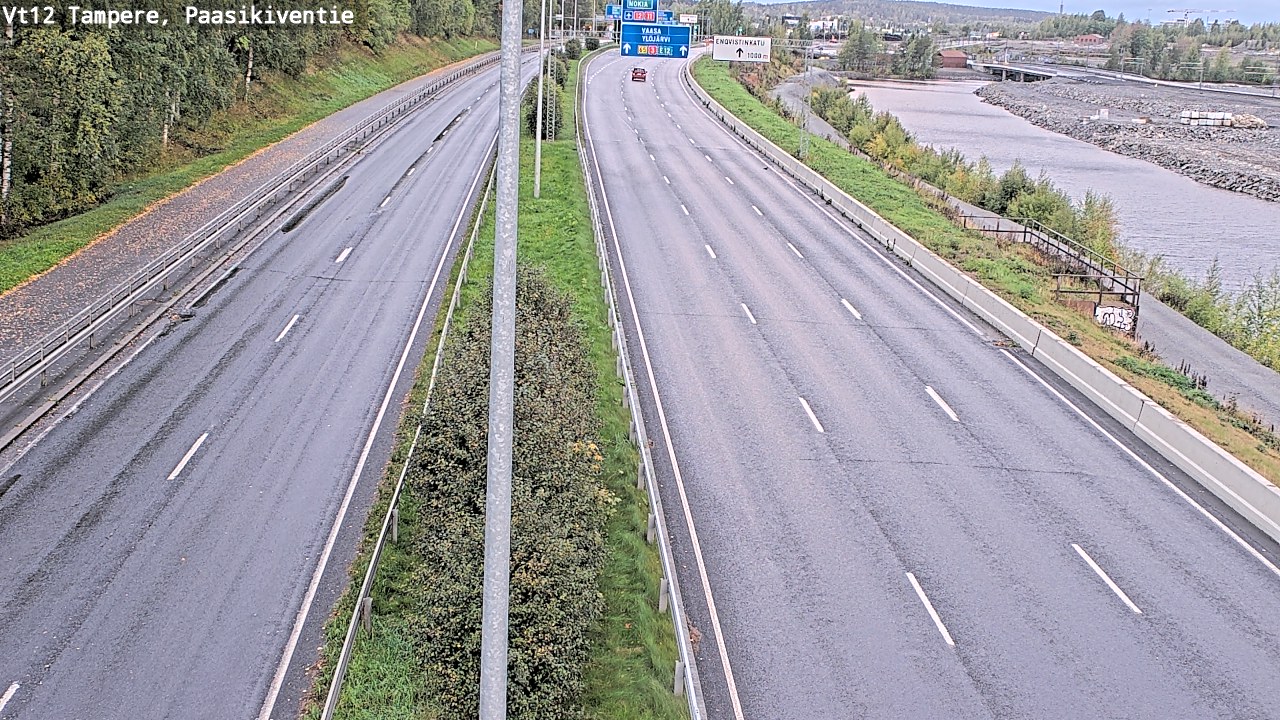 Weather Camera Image Väg 12 Tammerfors, Paasikiventie, Tampere, Pirkanmaa