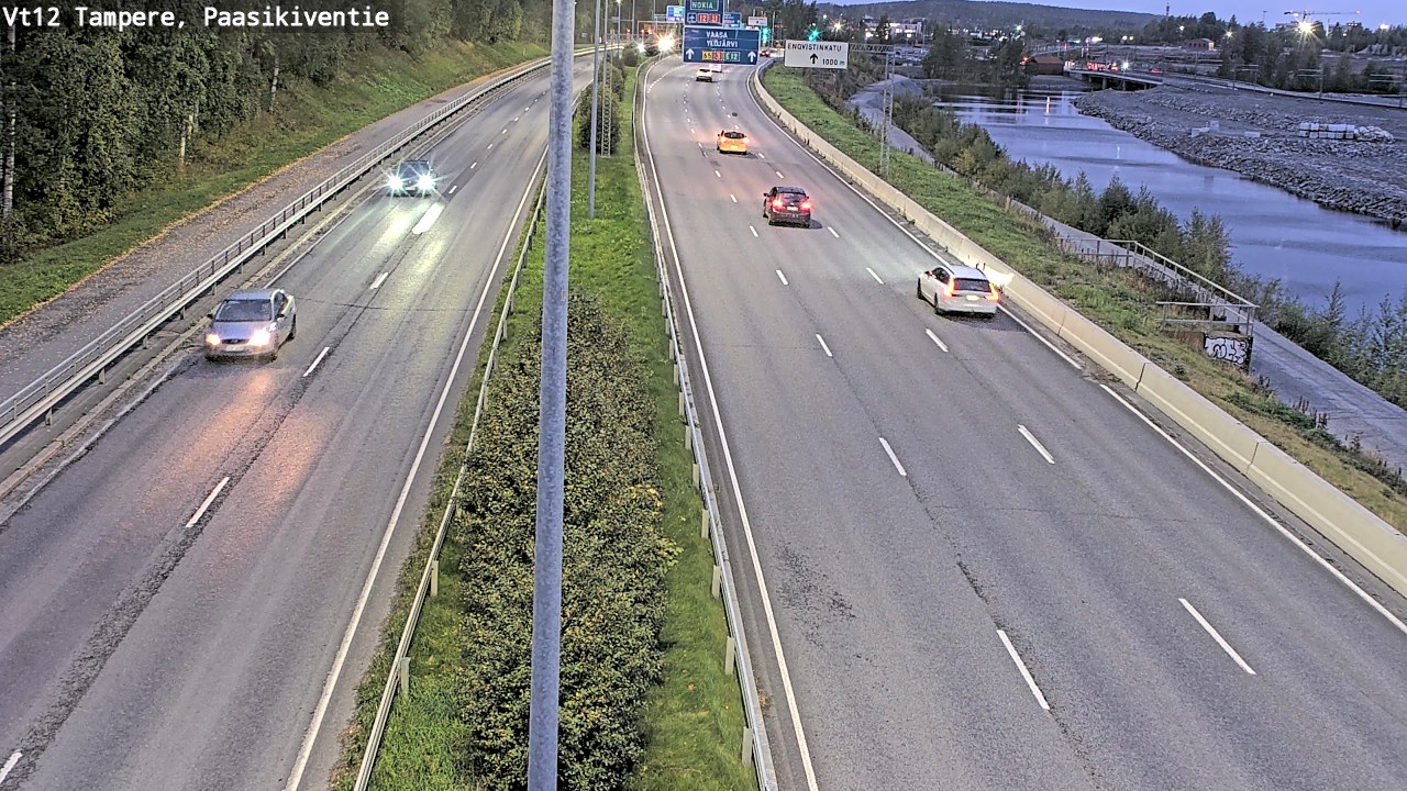 Weather Camera Image Väg 12 Tammerfors, Paasikiventie, Tampere, Pirkanmaa