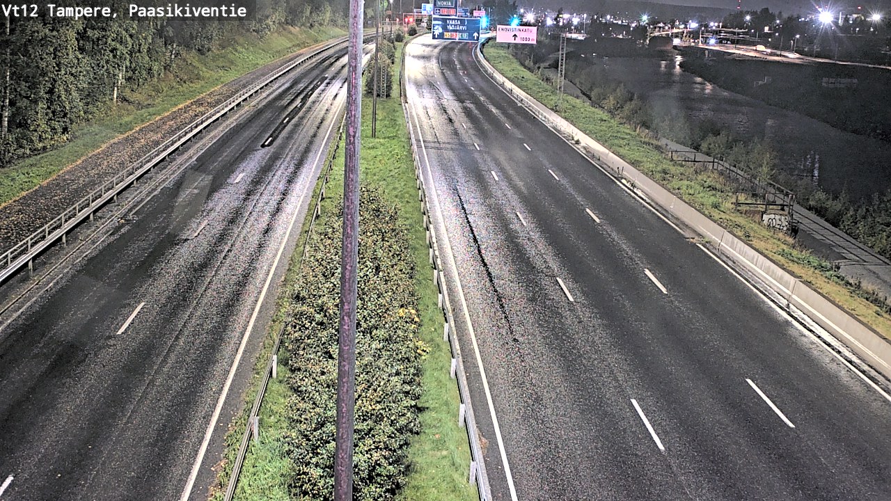 Weather Camera Image Väg 12 Tammerfors, Paasikiventie, Tampere, Pirkanmaa