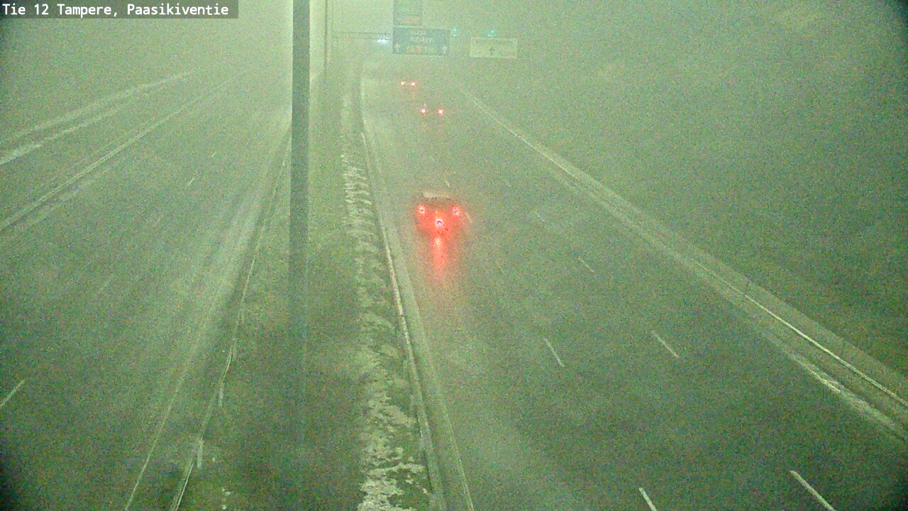Weather Camera Image Väg 12 Tammerfors, Paasikiventie, Tampere, Pirkanmaa