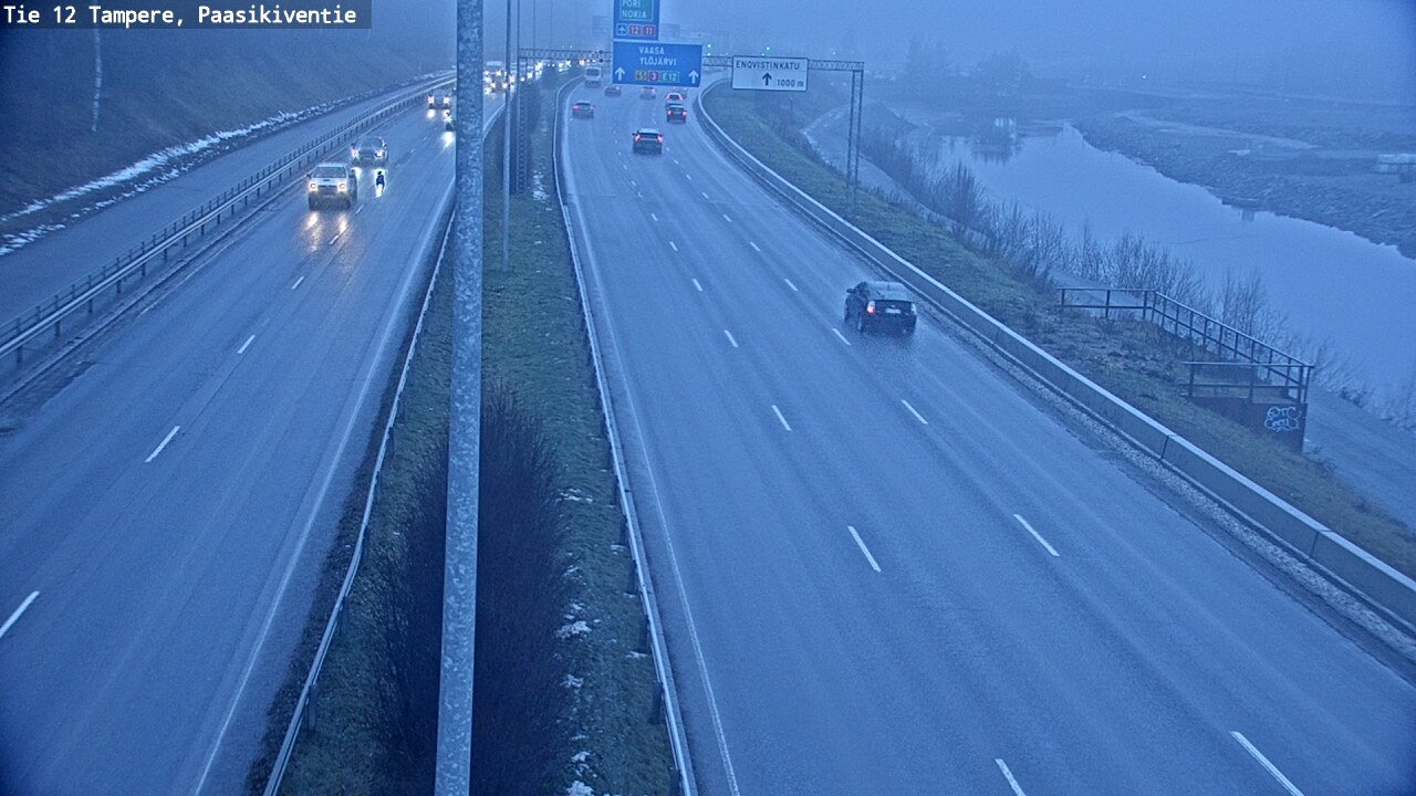 Weather Camera Image Väg 12 Tammerfors, Paasikiventie, Tampere, Pirkanmaa