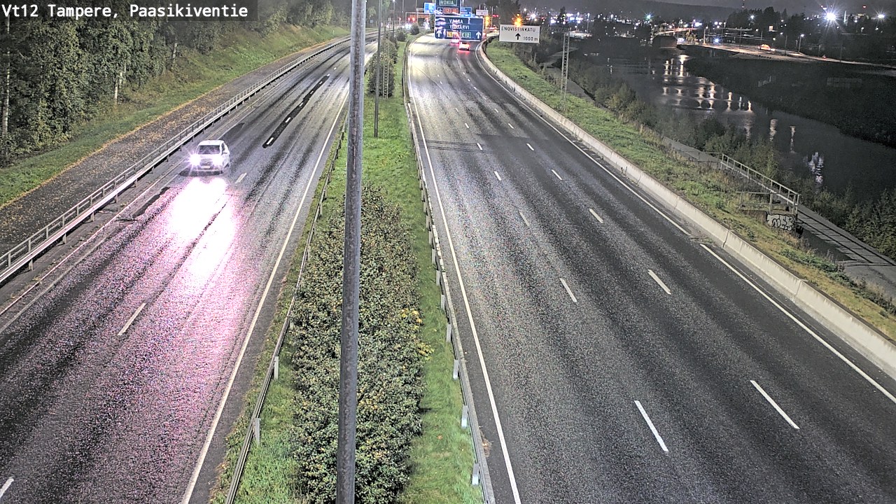 Weather Camera Image Väg 12 Tammerfors, Paasikiventie, Tampere, Pirkanmaa