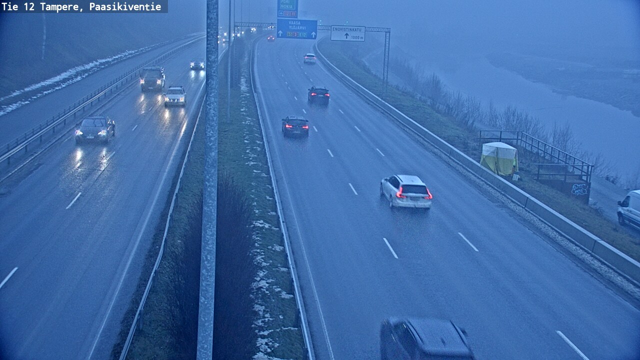 Weather Camera Image Väg 12 Tammerfors, Paasikiventie, Tampere, Pirkanmaa