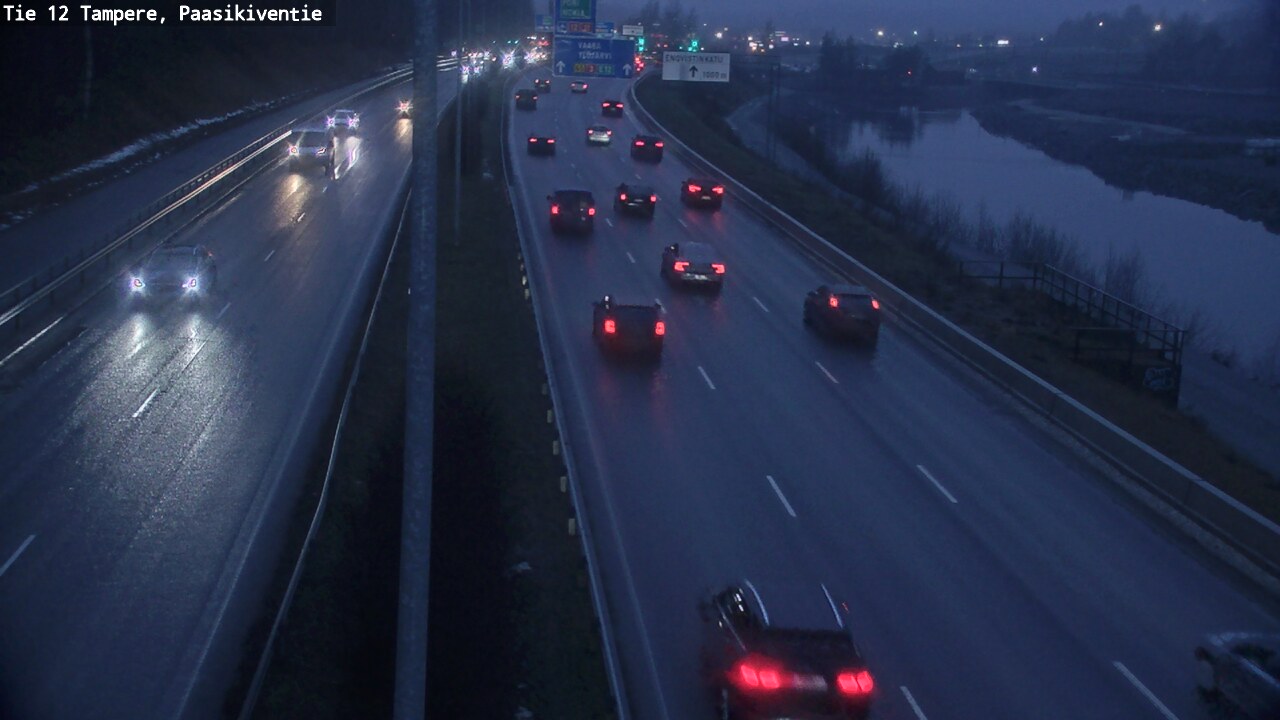Weather Camera Image Väg 12 Tammerfors, Paasikiventie, Tampere, Pirkanmaa