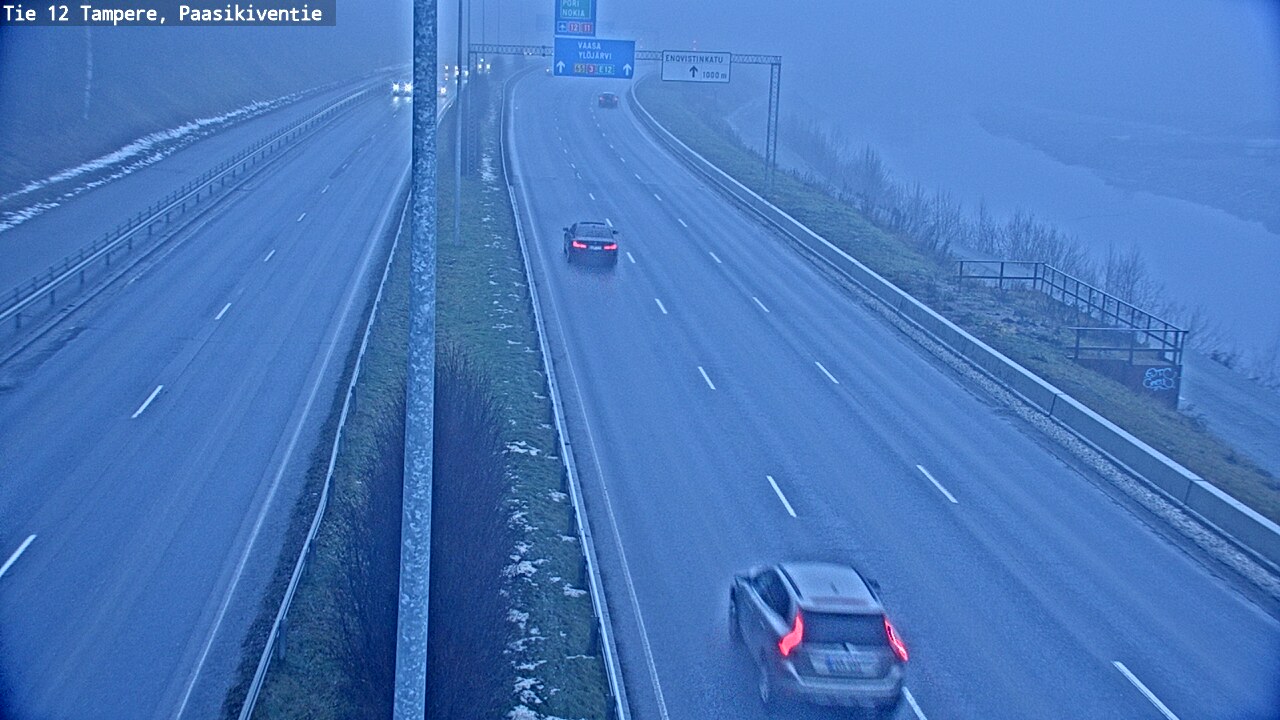 Weather Camera Image Väg 12 Tammerfors, Paasikiventie, Tampere, Pirkanmaa