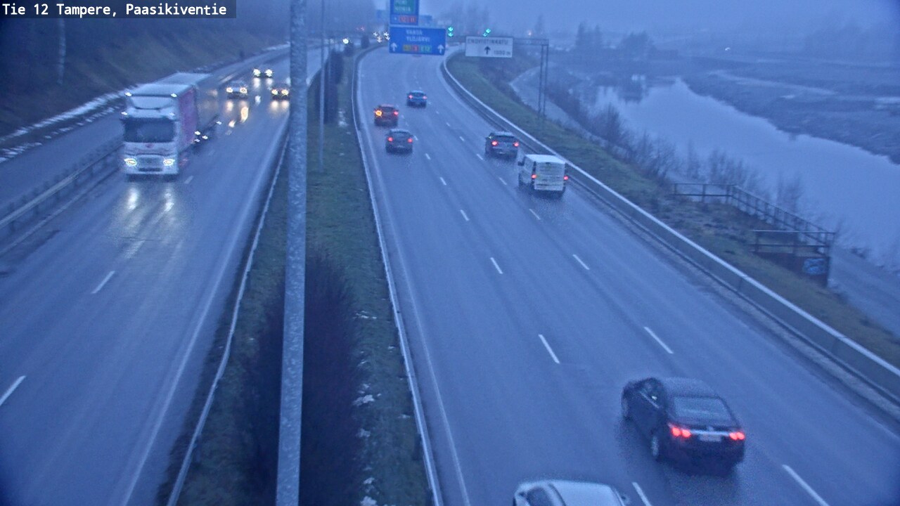 Weather Camera Image Väg 12 Tammerfors, Paasikiventie, Tampere, Pirkanmaa