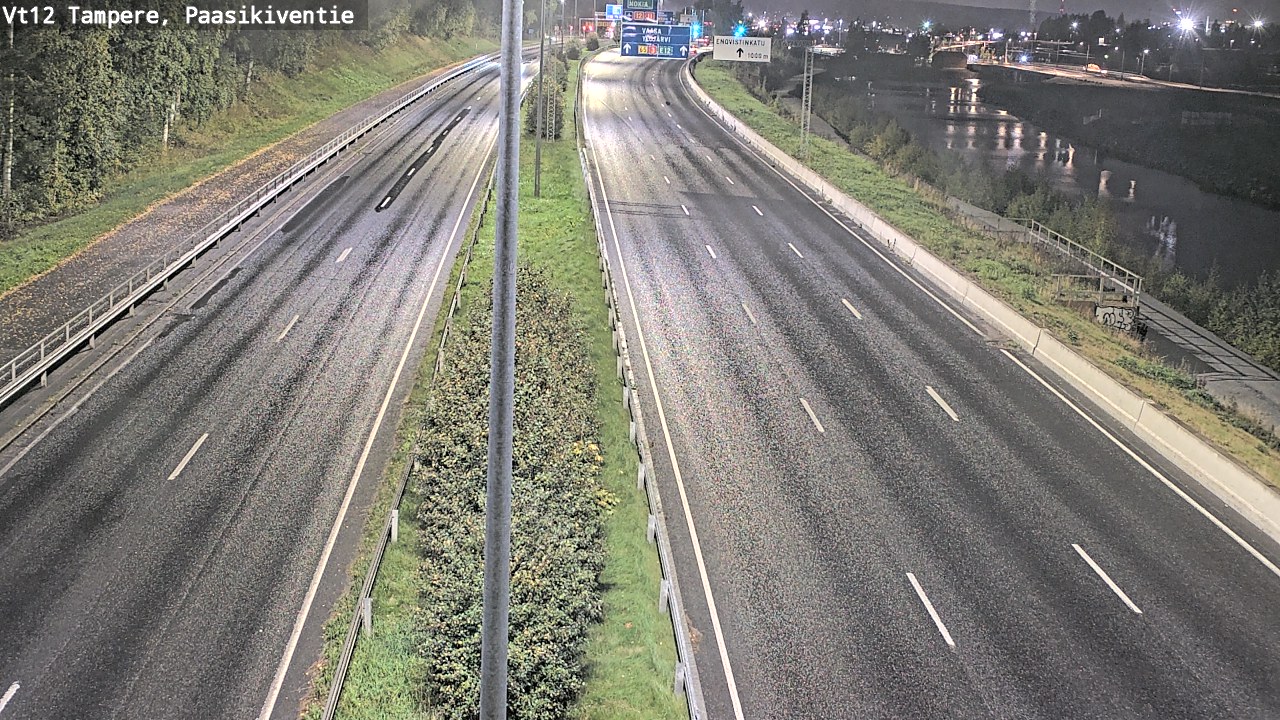 Weather Camera Image Väg 12 Tammerfors, Paasikiventie, Tampere, Pirkanmaa