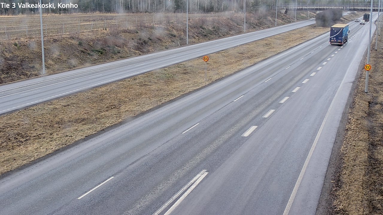 Weather Camera Image Road 3 Valkeakoski, Konho, Valkeakoski, Pirkanmaa