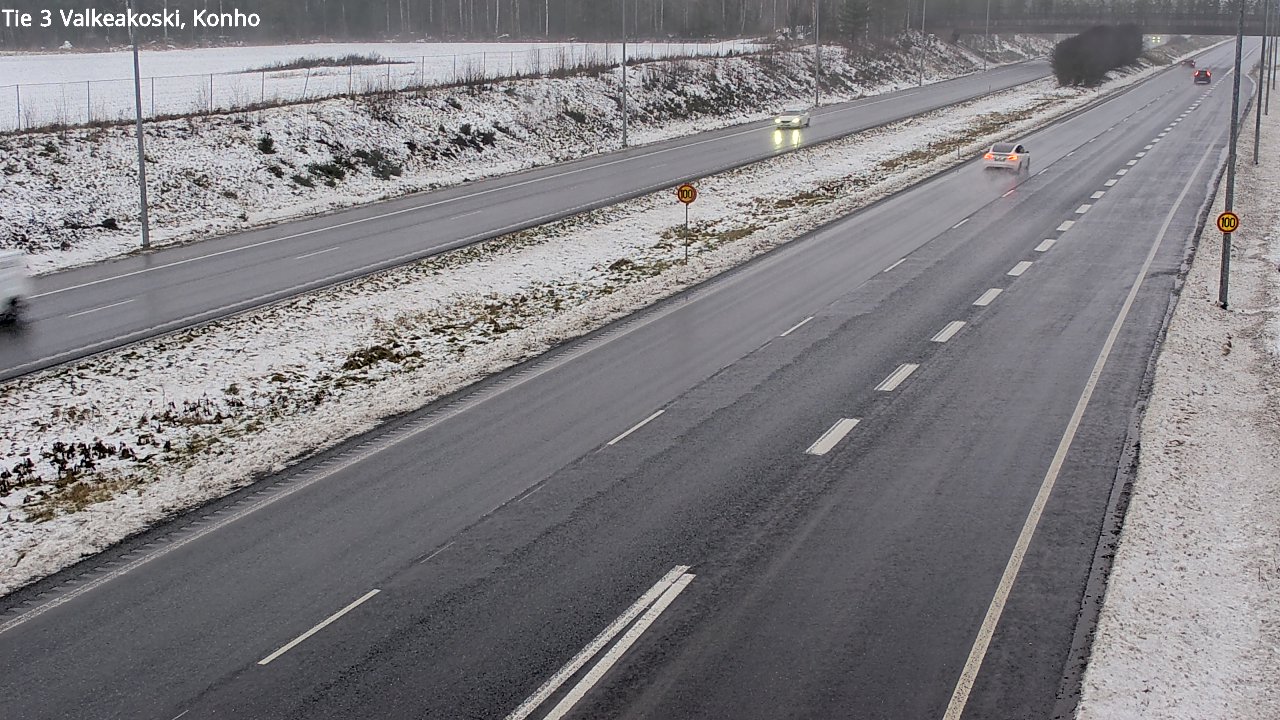 Weather Camera Image Road 3 Valkeakoski, Konho, Valkeakoski, Pirkanmaa