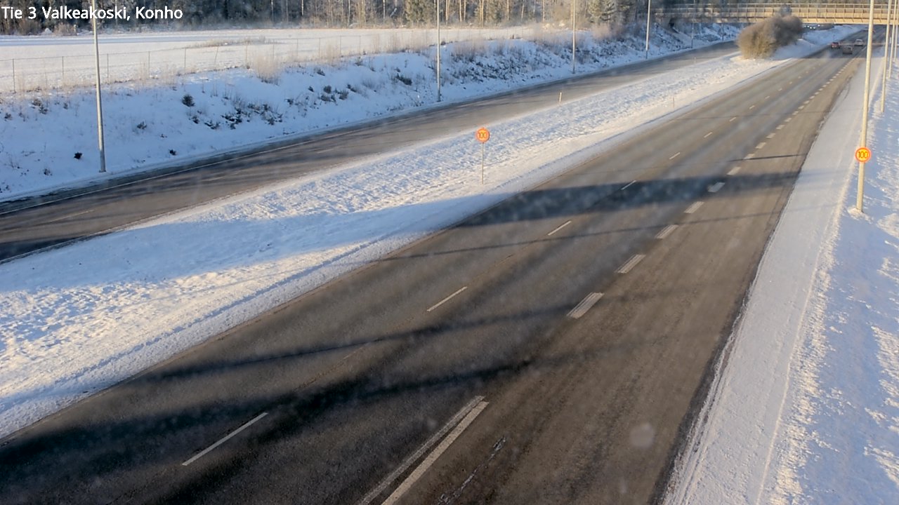 Weather Camera Image Road 3 Valkeakoski, Konho, Valkeakoski, Pirkanmaa