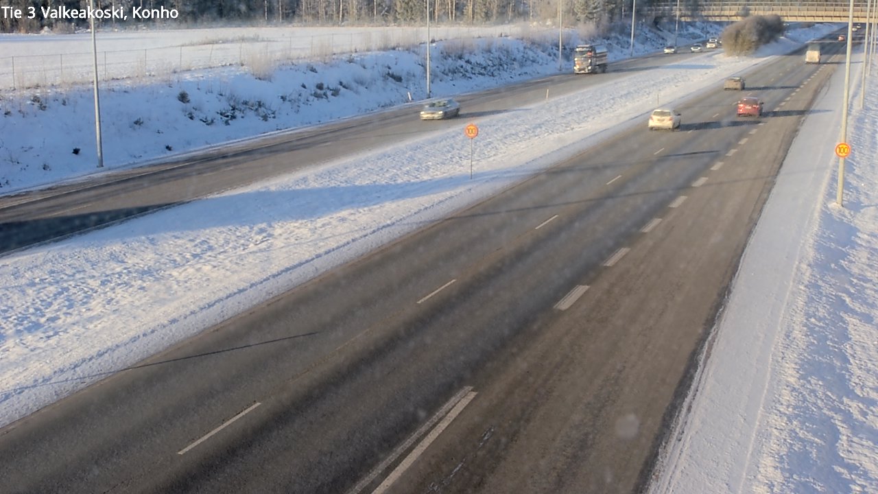 Weather Camera Image Road 3 Valkeakoski, Konho, Valkeakoski, Pirkanmaa