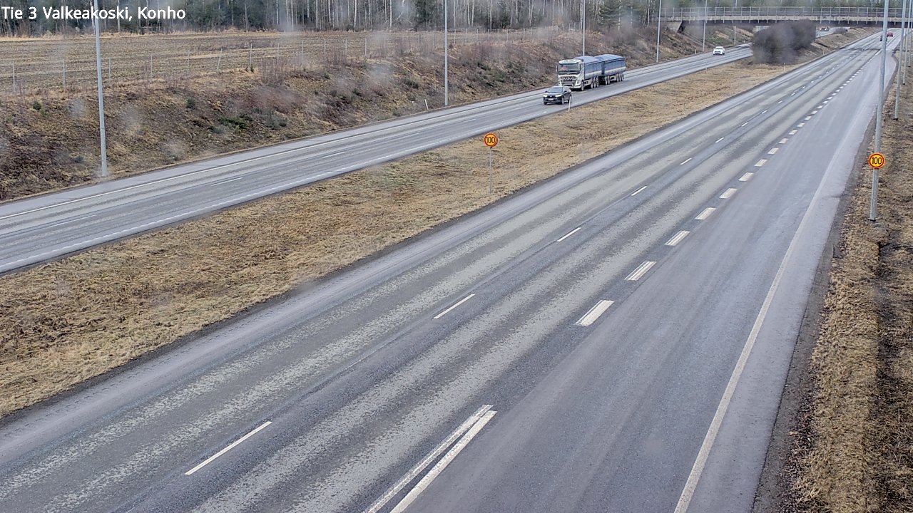 Weather Camera Image Road 3 Valkeakoski, Konho, Valkeakoski, Pirkanmaa