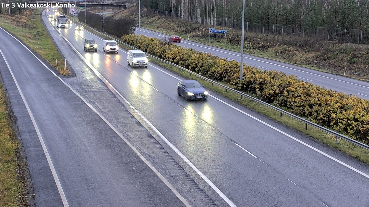 Weather Camera Image Väg 3 Valkeakoski, Konho, Valkeakoski, Pirkanmaa
